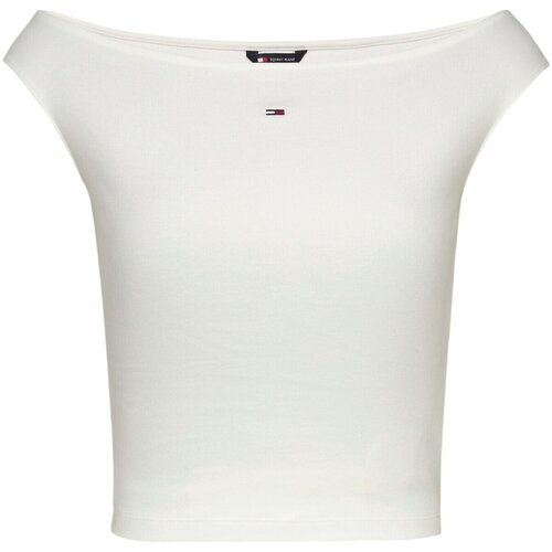 Tommy Hilfiger Majice s kratkimi rokavi TJW BOAT NECK TOP SS DW0DW20234 Bela Slike