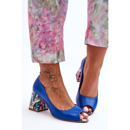 Boto Leather Pumps With Ornamental Heel Lewski Shoes Cijene