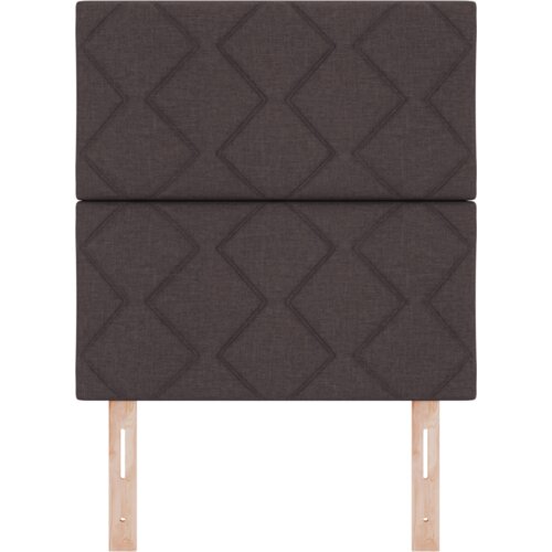  LED uzglavlje s dijamantnim uzorkom tamnosmeđe 80 cm tkanine Slike
