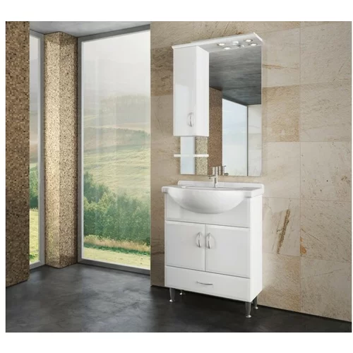 Tboss kopalniška omarica z umivalnikom Clasic 65 cm, bela v