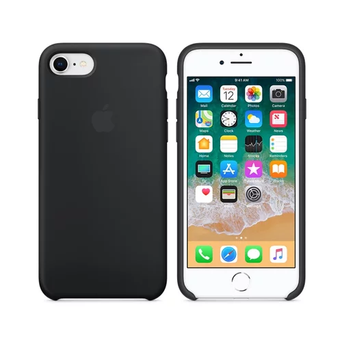 Apple Tovarniški silikonski ovitek iPhone 8/7 - črn