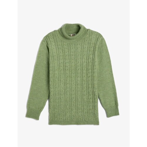 Koton Turtleneck Sweater with Knitted Hair and Long Sleeves. Soft Textured. Cene