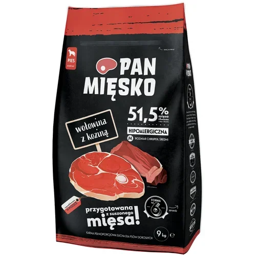 PAN MIĘSKO Medium govedina s kozjim mesom - Varčno pakiranje: 2 x 9 kg