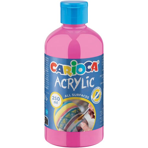 Carioca Akrilna rožnata barva, 250 ml - Cene