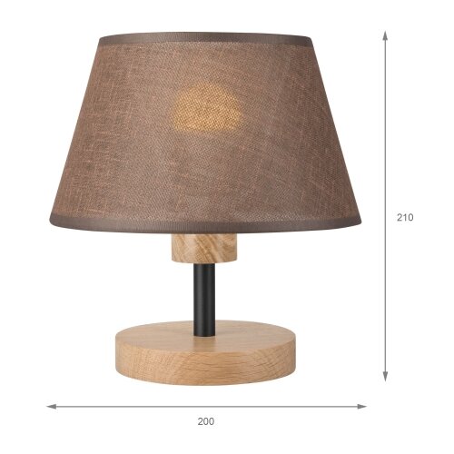  Brilagi - LED stona lampa ANTHONY 1xE14/40W/230V hrast/braon Slike