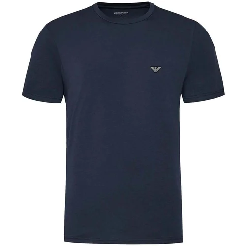 Emporio Armani Beach Crew Neck T-Shirt Armani Blue Plava