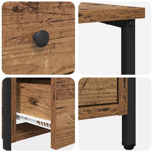  Noćni ormar Staro drvo 30 x 60 x 60 cm Konstruirano drvo Slike