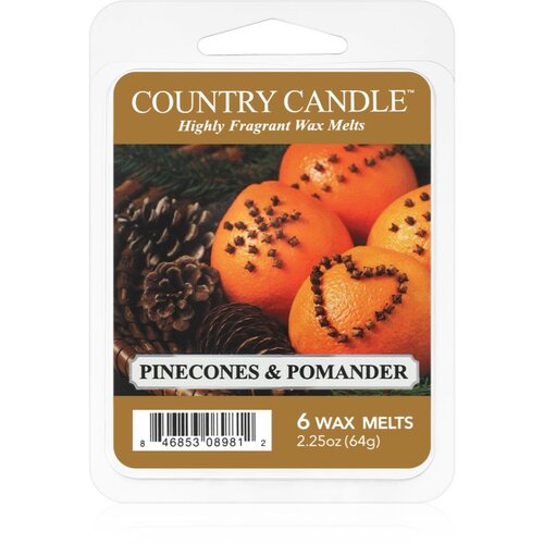 Country Candle Pinecone & Pomander vosek za aroma lučko 64 g Cene