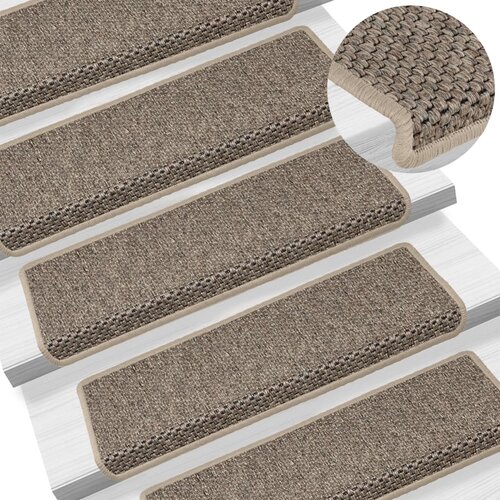 vidaXL Samolepilne preproge za stopnice sisal 15 kosov 65x21x4 cm, (20753512) Cene