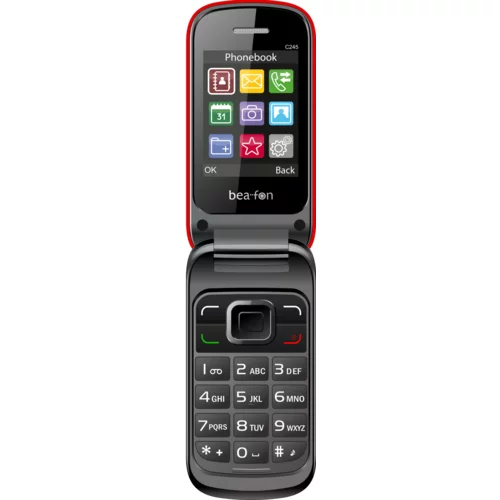  Beafon preklopni telefon SL245 - rdeč