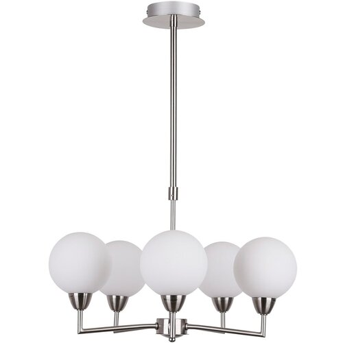 Candellux Lighting Viseča svetilka v srebrni barvi s steklenim senčnikom Logos - Candellux Lighting Cene