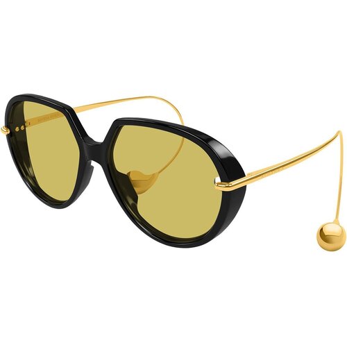 Bottega Veneta BV1436S 001 ONE SIZE (60) Črna/Rumena Slike