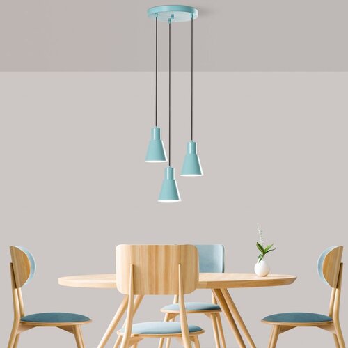Opviq konikkem - 6357 - 3 - turquoise turquoise chandelier Slike
