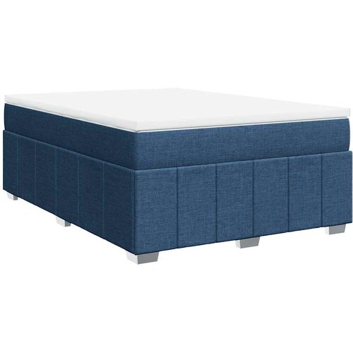 Maison Chic Box spring postelja - Vzmetna postelja z vzmetnico modra 140x190 cm blago SL24428, (21879261) Cene