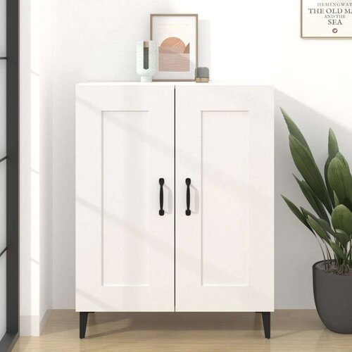  Komoda bela 69,5x34x90 cm konstruiran les, (20601119) Slike