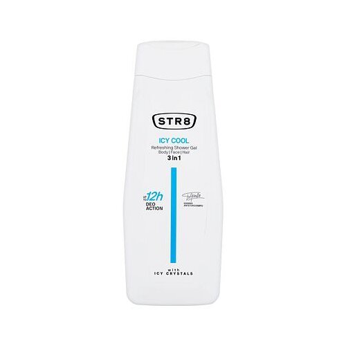Str8 Icy Cool osvežujoč gel za prhanje 3v1 400 ml za mo&amp;scaron;ke Slike