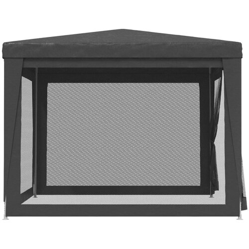  za zabave s 4 mrežasta bočna zida antracit 3 x 3 m HDPE Slike