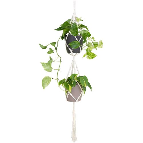 Artevasi Tekstilni lanac za vješanje tegli za cvijeće ø 10 cm (visina 120 cm) Macramé – Cijene