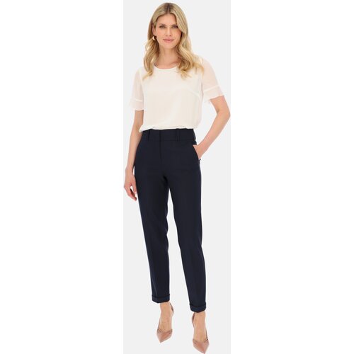 Potis &amp;amp; Verso woman&amp;#039;s trousers classic navy blue Slike