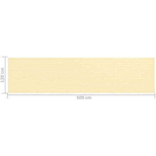  zastor bež 120 x 500 cm HDPE Slike