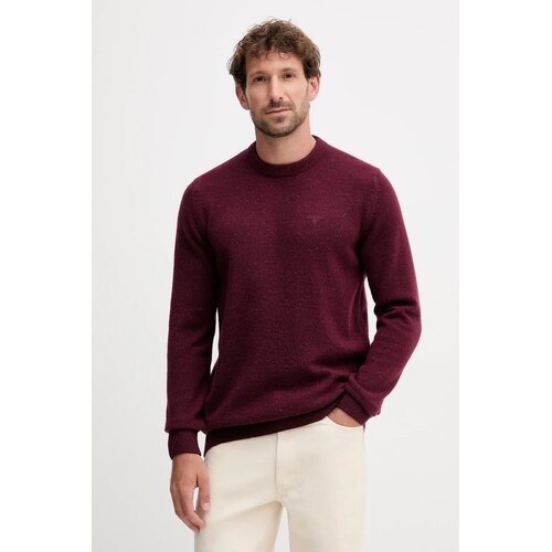 Barbour Puloverji ESSENTIAL TISBURY CREW MKN0844 Bordo Cene