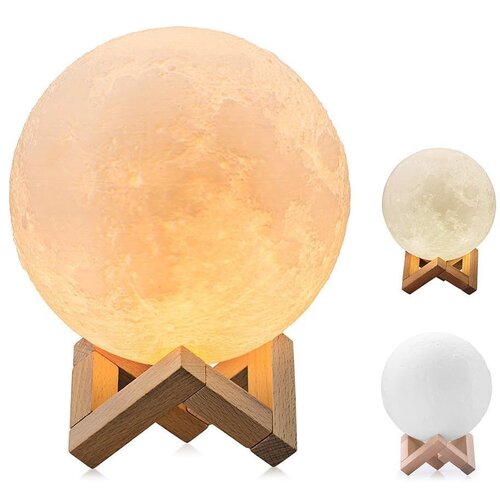 Iso Namizna 3D USB LED polnilna svetilka luna 2700K-6500K s stikalom na dotik Cene