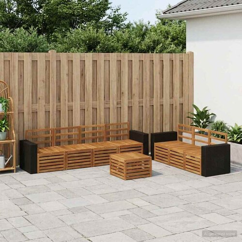  Setovi sofa 8 kom. Čvrsto drvo akacije Cijene
