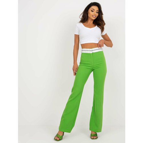 Fashion Hunters Light green trousers Slike