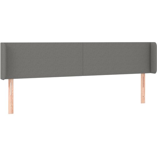 Maison Chic vzglavna omarica - nočna omarica - posteljna omarica z ušesi temno sivo 163x16x78/88 cm blago, (21713348) Cene