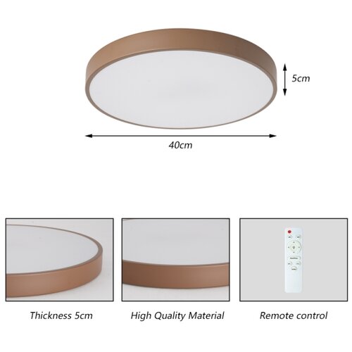  Brilagi - LED prigu&amp;scaron;iva stropno svetlo POOL LED/48W/230V 3000-6000K 40 cm braon+daljinski upravljač Slike