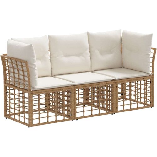  Set vanjskih sofa Prirodna Poliester - Prirodna bez stola Cijene