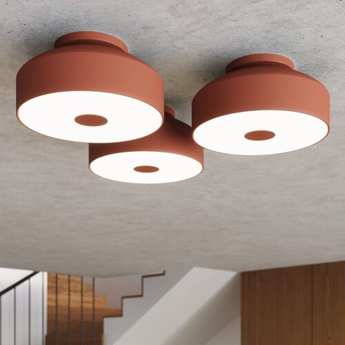 Sollux SL.1681 - plafonsko svetlo omiq 4xE27/15W/230V prečnik 30 cm crvena Slike
