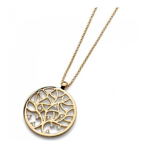 Ženski oliver weber life gold crystal lanČiĆ sa swarovski drvo Života priveskom ( 11671g ) Slike