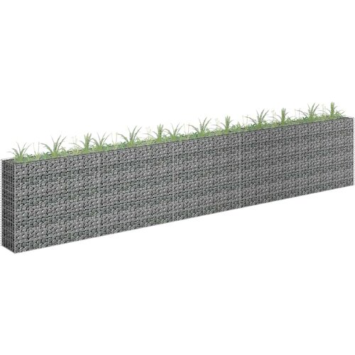  Gabionska sadilica od pocinčanog čelika 450 x 30 x 90 cm Slike