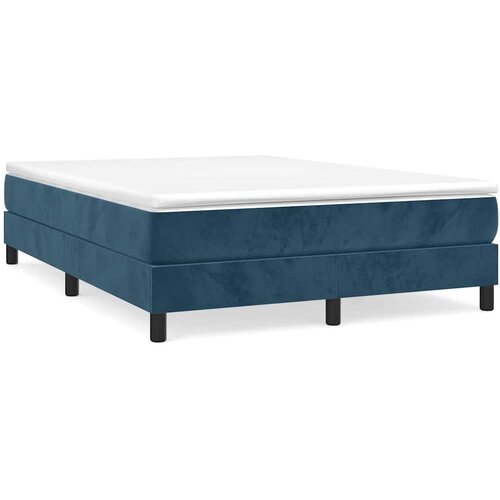  Okvir za krevet s oprugom tamnoplavi 140x190 cm bar&amp;scaron;unasti Slike