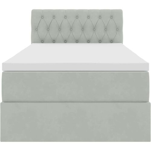  Krevet s od storage s madracem Svijetlo siva 90 x 200 cm Bar&amp;scaron;un Slike