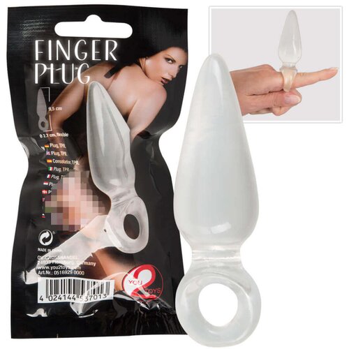 Igrače You2Toys - Finger Plug - analni dildo za prste (proziran) Cijene