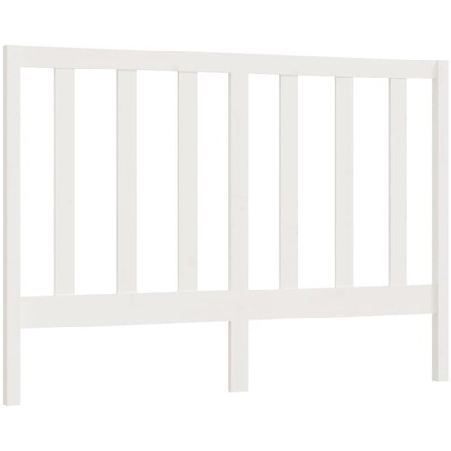 VidaXL Posteljno vzglavje belo 146x4x100 cm trdna borovina, (20647095) Slike