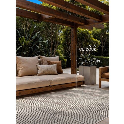 Ted Baker Črna/kremno bela notranja in zunanja preproga 120x170 cm Haringey Nightingale &amp;ndash; Slike