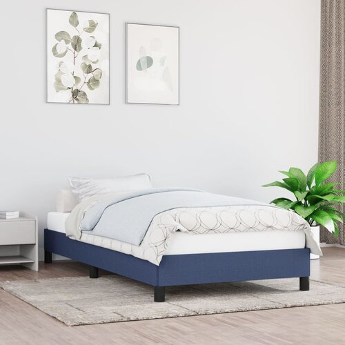 vidaXL Posteljni okvir moder 80x200 cm blago Cene
