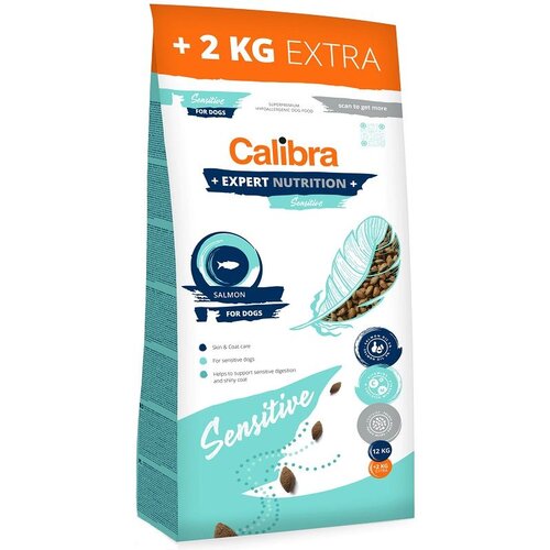 CALIBRA Dog Expert Nutrition Sensitive Losos, hrana za pse 12+2kg Cene