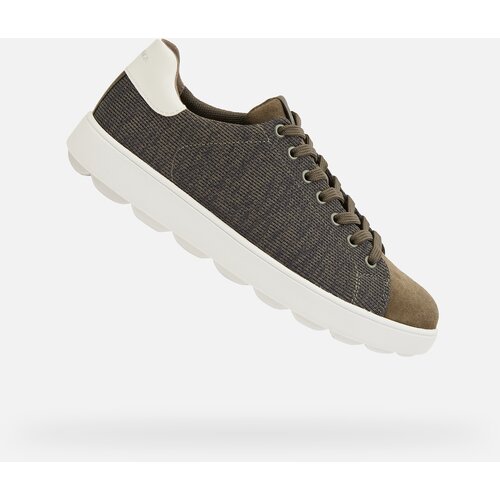 Geox Khaki men's sneakers Spherica Ecub-1 - Men's Cene
