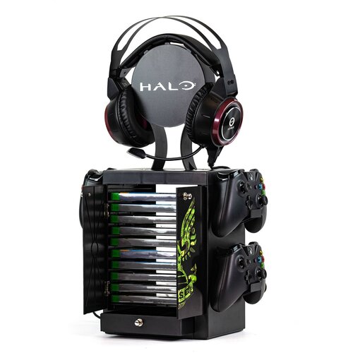 Numskull uradni stolp za shranjevanje iger Halo, držalo za krmilnik, stojalo za slušalke za PS4, Xbox One, Nintendo Switch - uradno blago 343 Industries, (21241608) Cene