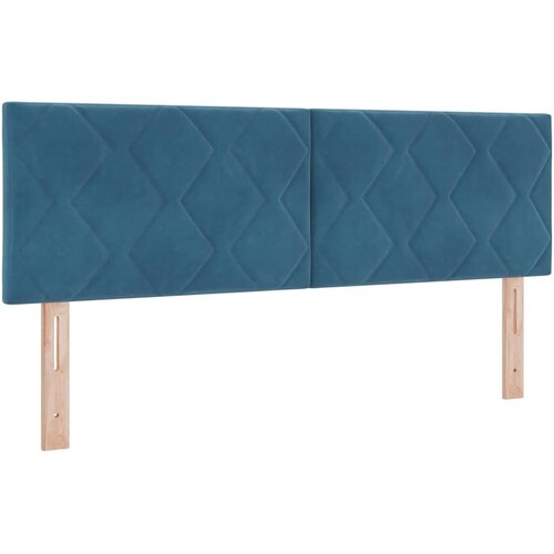 vidaXL LED glava postelje Temno modra 160 cm Umjetno usnje, (5000142545) Cene