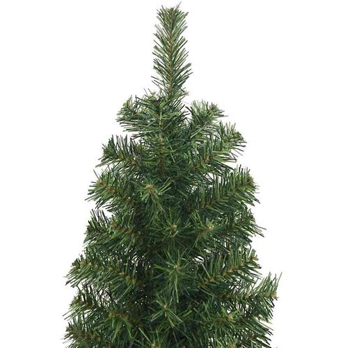 VidaXL Mr&amp;scaron;avo božićno drvce Zelena 55 x 55 x 210 cm Plastika i metal Slike