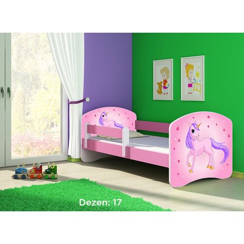 ACMA dečiji krevet ii 160x80 + du&amp;scaron;ek 6 cm PINK17 Slike