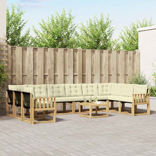  Set vanjskih sofa 11 kom. Bijela i krem Cijene