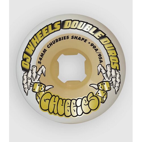 OJ Wheels Team Double Duro Chubbies 99a/95a 54mm&amp;quot; Kole&amp;scaron;cki white / gum Slike
