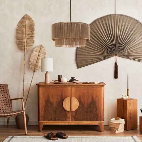 Toolight Viseća lampa APP1836-1CP NATURE BLACK Slike