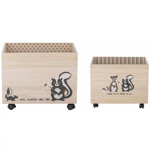 Bloomingville Mini Drvene dječje kutije za odlaganje u setu od 2 kom Nonni -